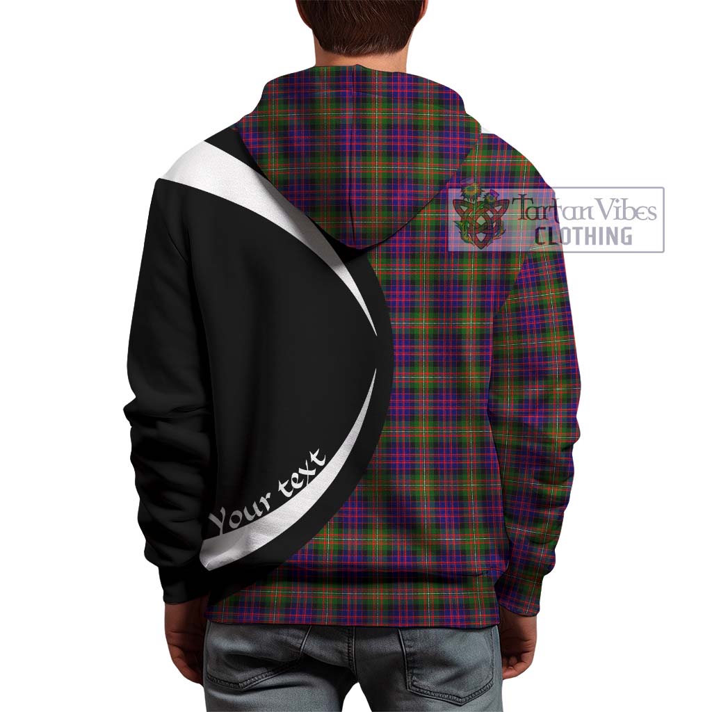 Tartan Vibes Clothing MacDonell of Glengarry Modern Tartan Hoodie with Family Crest Circle Style