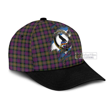 MacDonell of Glengarry Modern Tartan Classic Cap with Family Crest In Me Style