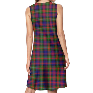 MacDonell of Glengarry Modern Tartan Womens Casual Dresses