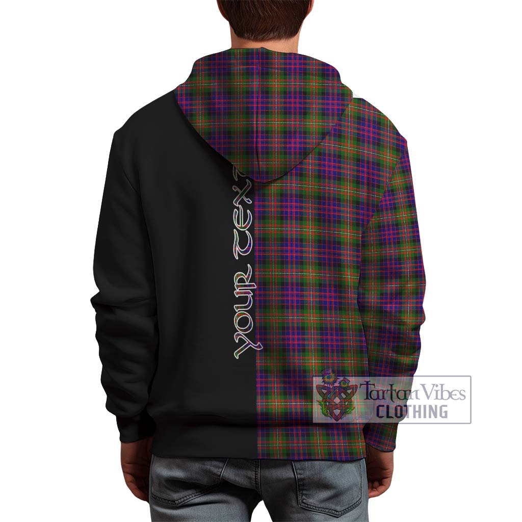 Tartan Vibes Clothing MacDonell of Glengarry Modern Tartan Hoodie with Family Crest and Half Of Me Style