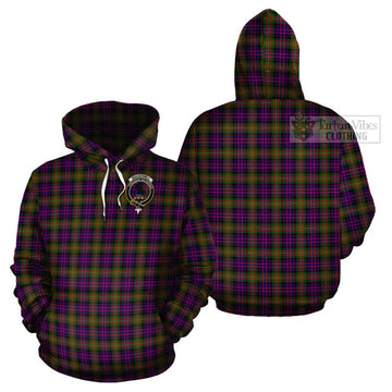 MacDonell of Glengarry Modern Tartan Cotton Hoodie with Family Crest