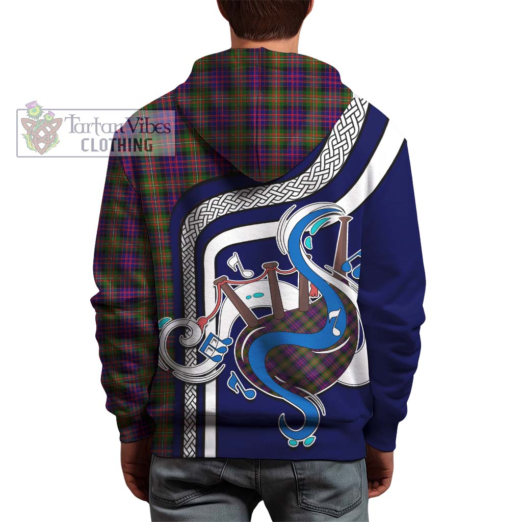 Tartan Vibes Clothing MacDonell of Glengarry Modern Tartan Hoodie with Epic Bagpipe Style