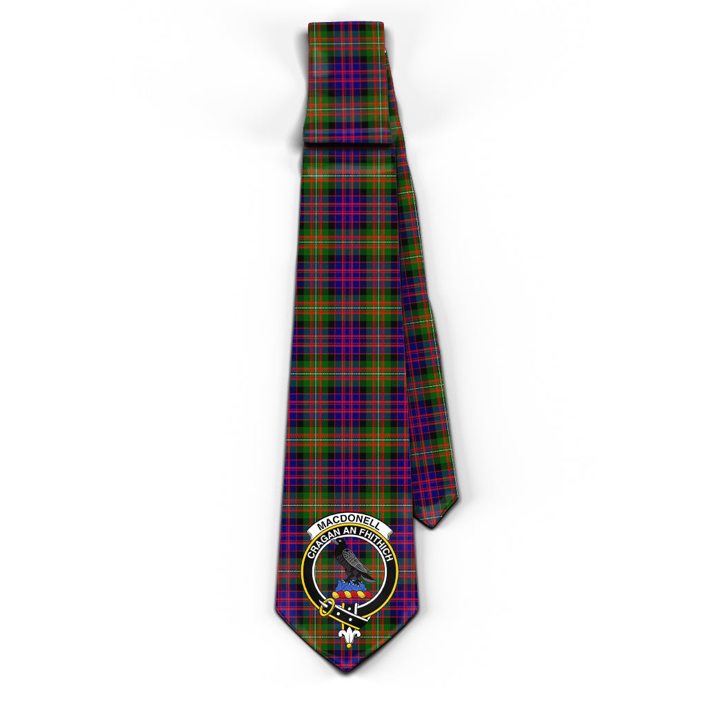 MacDonell of Glengarry Modern Tartan Classic Necktie with Family Crest - Tartan Vibes Clothing