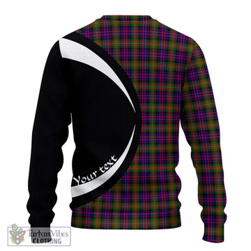 MacDonell of Glengarry Modern Tartan Ugly Sweater with Family Crest Circle Style