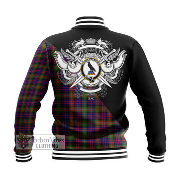 MacDonell of Glengarry Modern Tartan Baseball Jacket with Family Crest and Military Logo Style