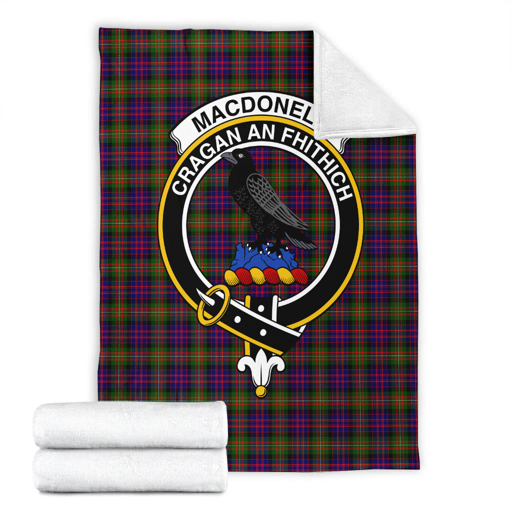 macdonell-of-glengarry-modern-tartab-blanket-with-family-crest