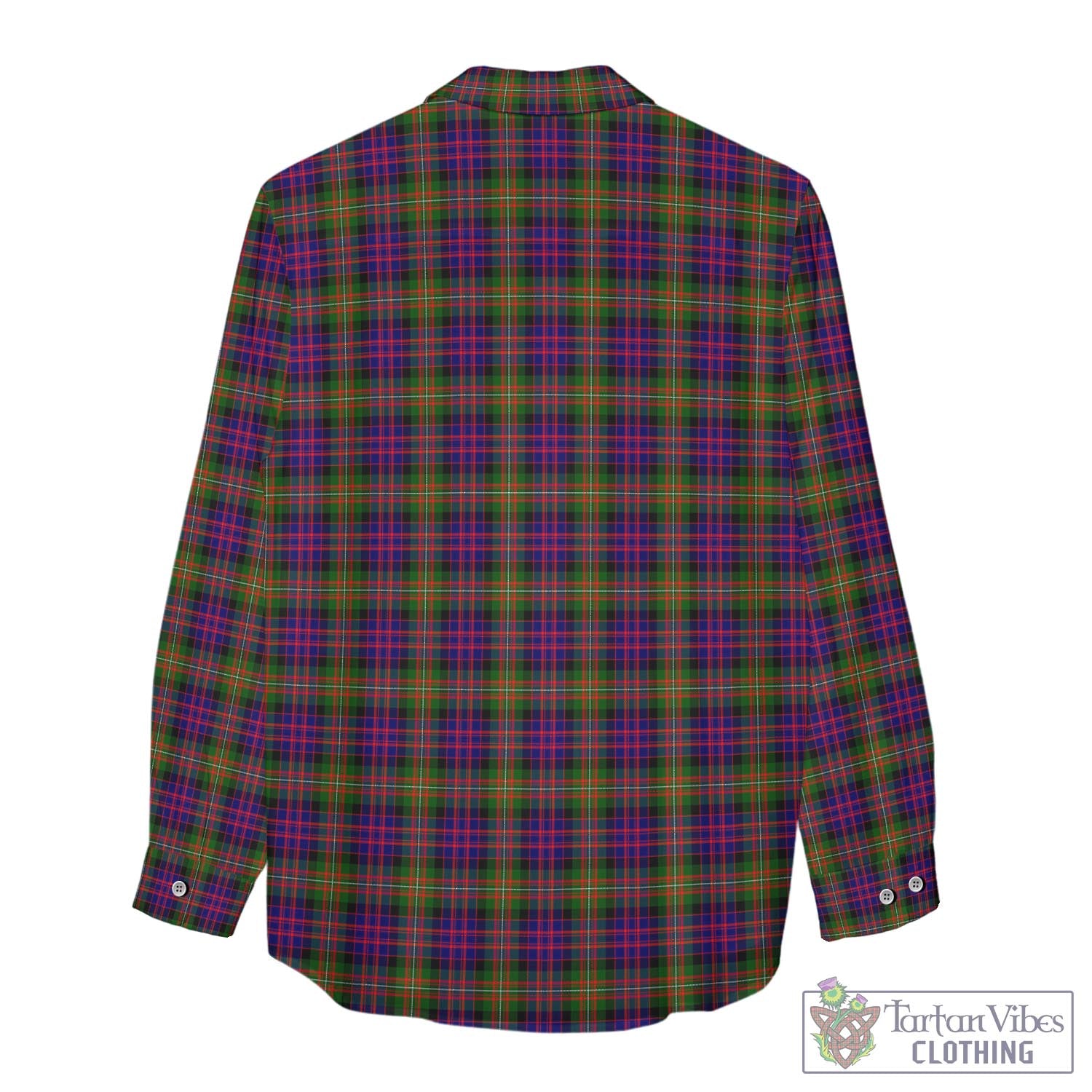 Tartan Vibes Clothing MacDonell of Glengarry Modern Tartan Womens Casual Shirt with Family Crest