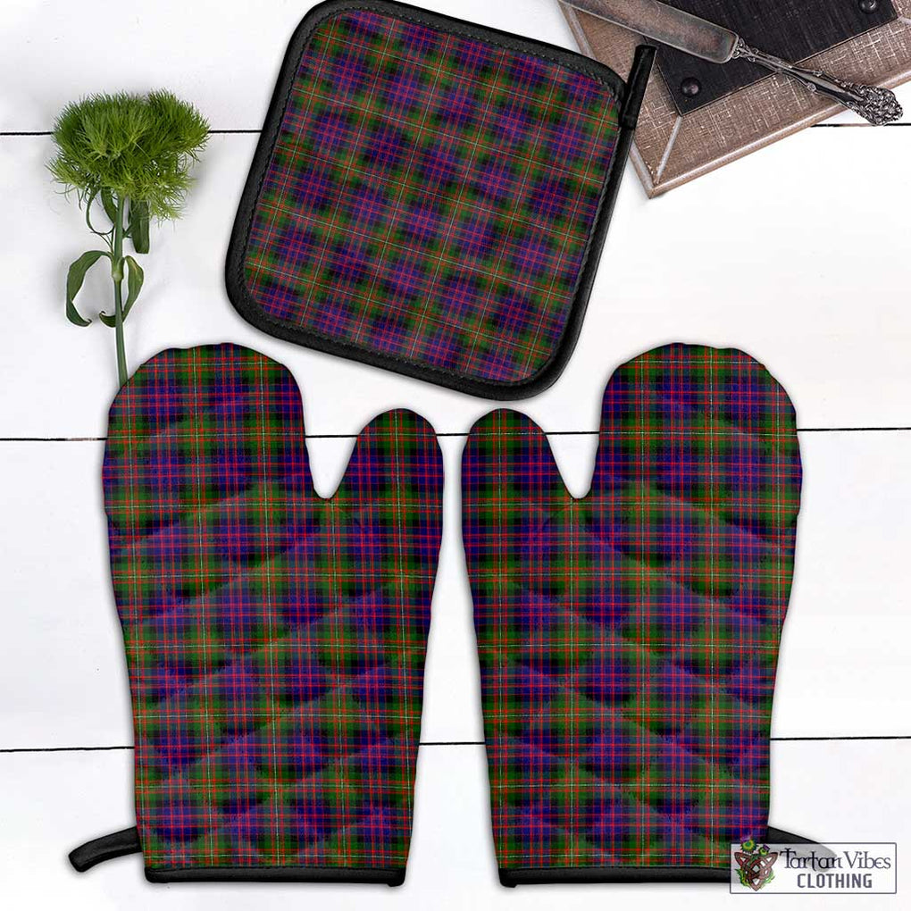 MacDonell of Glengarry Modern Tartan Combo Oven Mitt & Pot-Holder Combo 1 Oven Mitt & 1 Pot-Holder Black - Tartan Vibes Clothing