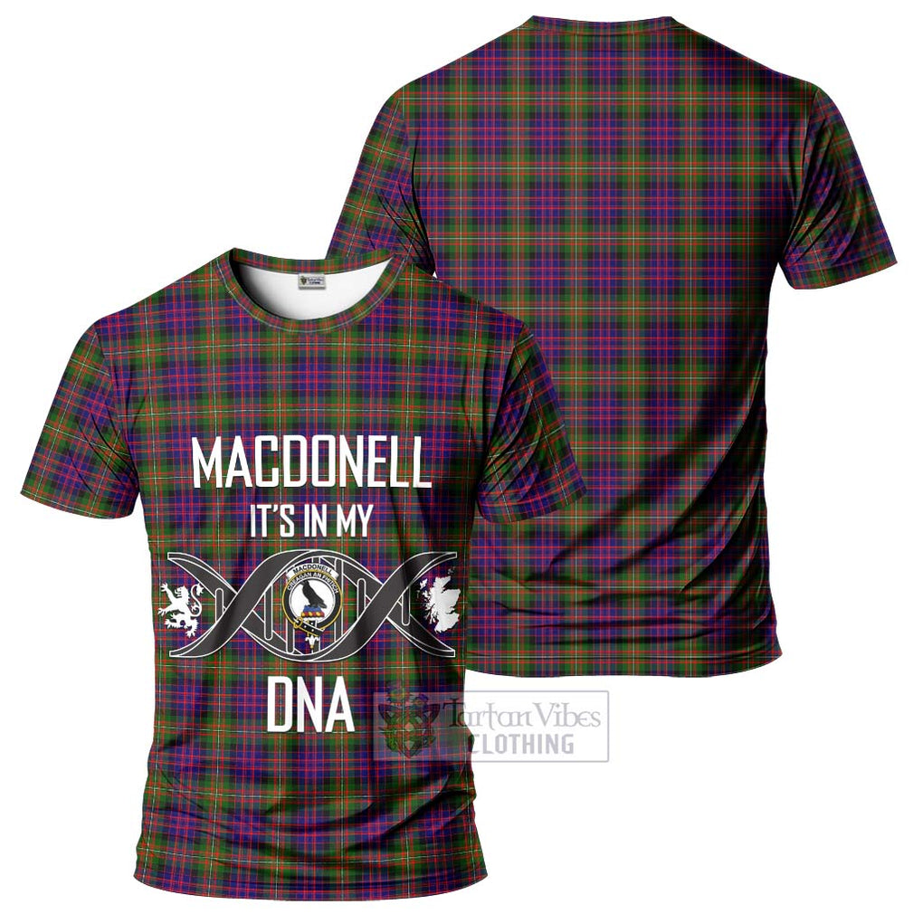 MacDonell of Glengarry Modern Tartan T-Shirt with Family Crest DNA In Me Style - Tartan Vibes Clothing