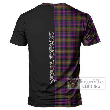 MacDonell of Glengarry Modern Tartan T-Shirt with Family Crest and Half Of Me Style