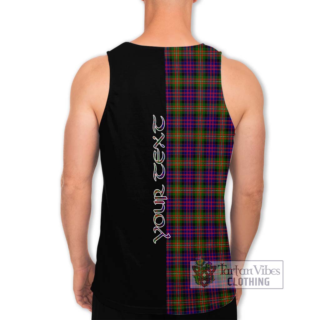 MacDonell of Glengarry Modern Tartan Men's Tank Top with Family Crest and Half Of Me Style - Tartanvibesclothing Shop