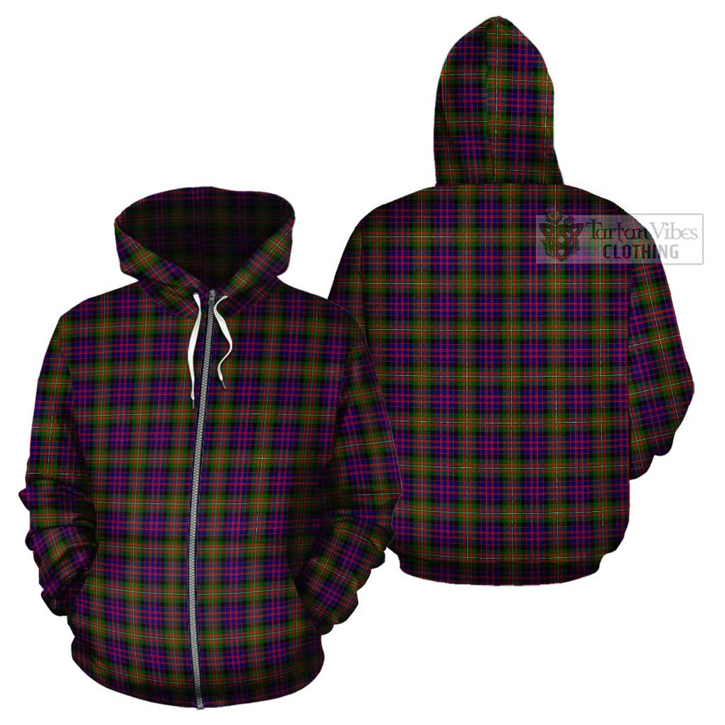 MacDonell of Glengarry Modern Tartan Cotton Hoodie Zip Hoodie - Tartan Vibes Clothing