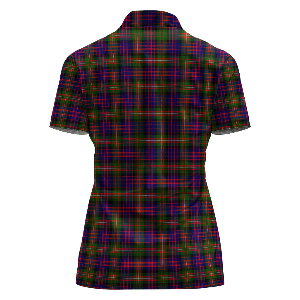 MacDonell of Glengarry Modern Tartan Polo Shirt with Family Crest For Women - Tartan Vibes Clothing