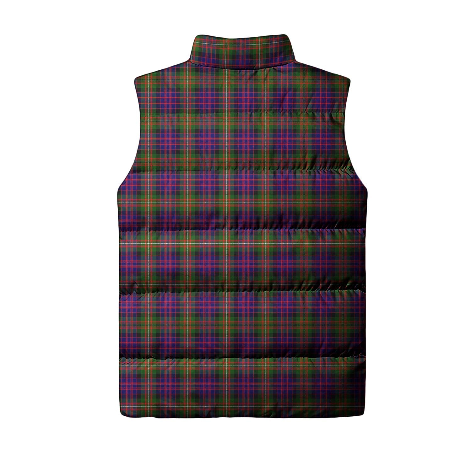 MacDonell of Glengarry Modern Tartan Sleeveless Puffer Jacket with Family Crest - Tartanvibesclothing