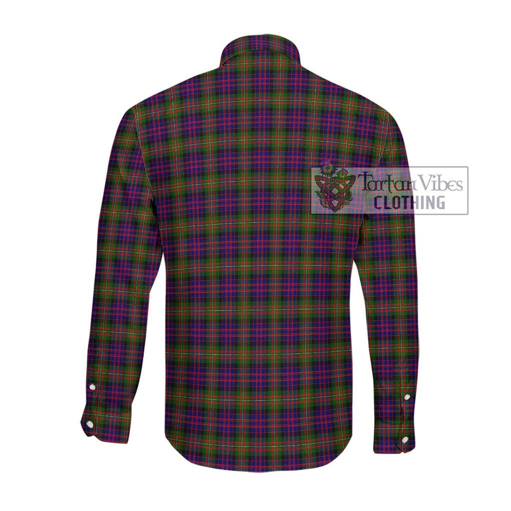 MacDonell of Glengarry Modern Tartan Long Sleeve Button Shirt with Family Crest DNA In Me Style - Tartanvibesclothing Shop