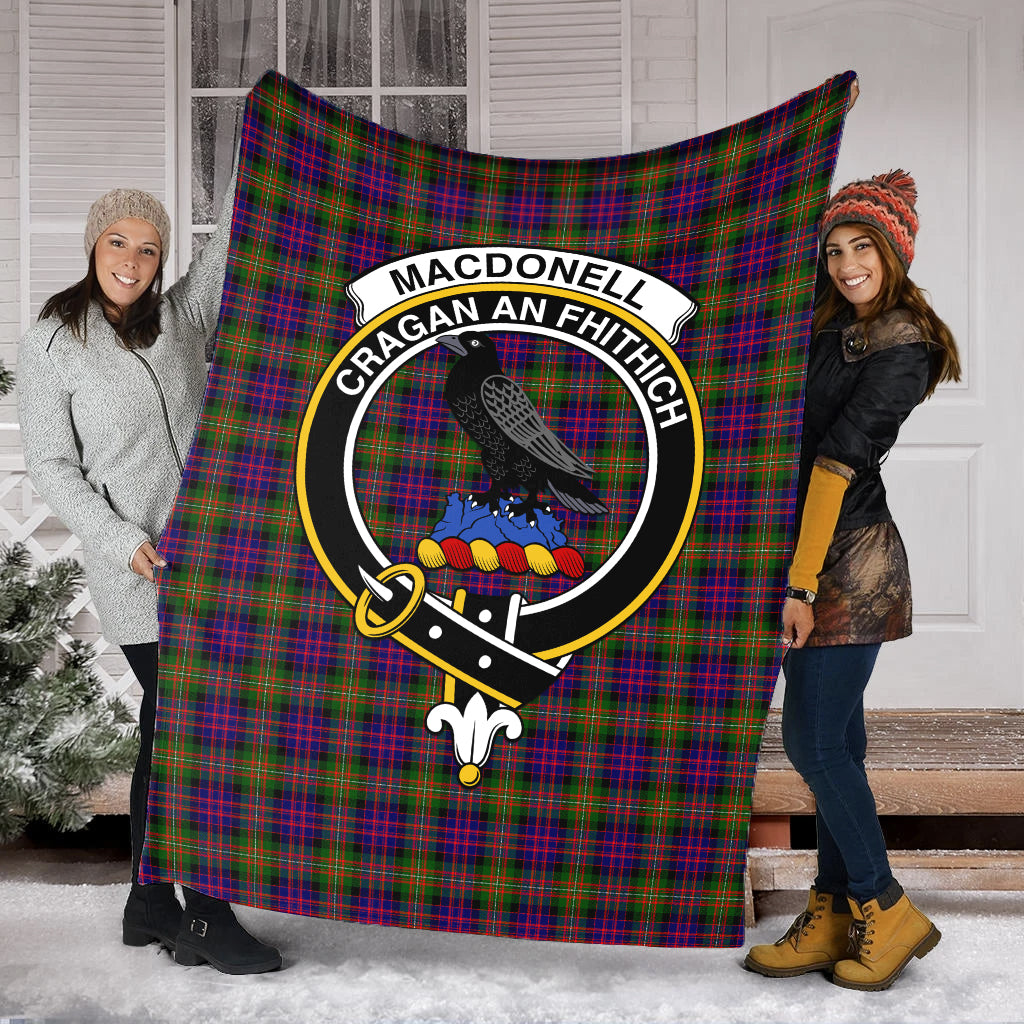 macdonell-of-glengarry-modern-tartab-blanket-with-family-crest