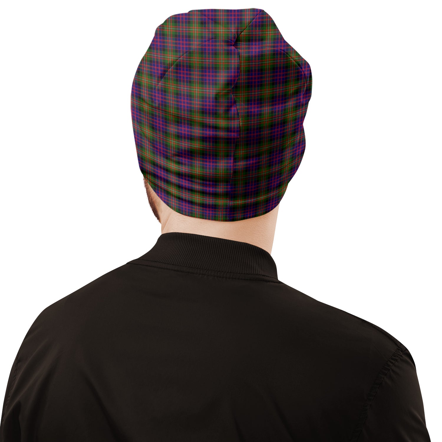 MacDonell of Glengarry Modern Tartan Beanies Hat with Family Crest - Tartan Vibes Clothing