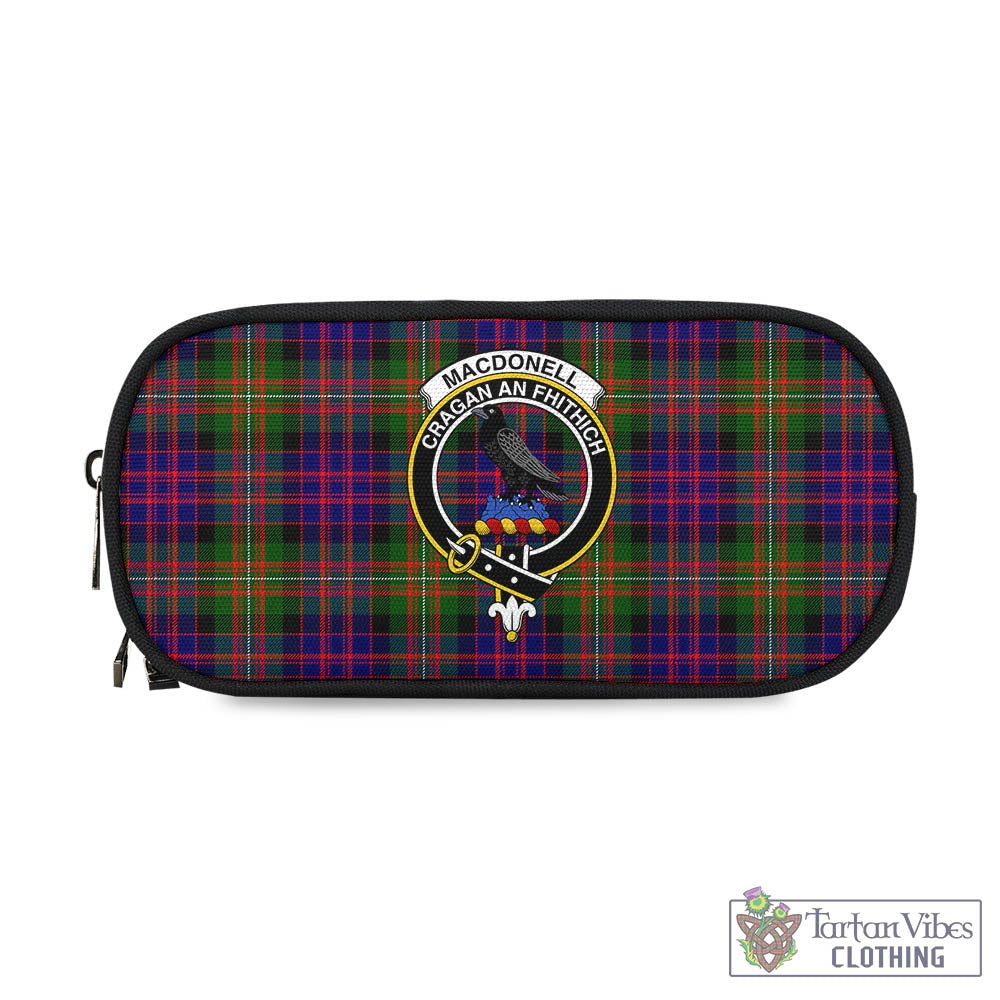 Tartan Vibes Clothing MacDonell of Glengarry Modern Tartan Pen and Pencil Case with Family Crest