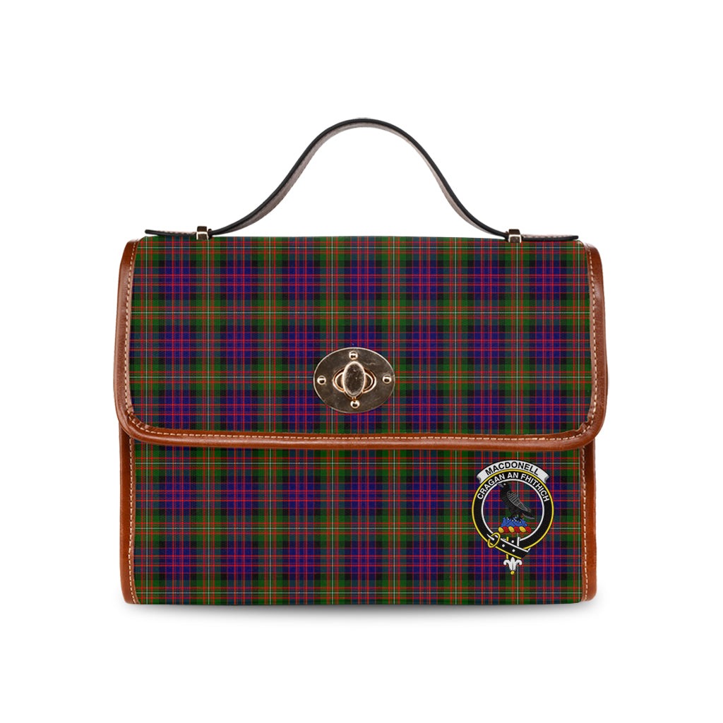 macdonell-of-glengarry-modern-tartan-leather-strap-waterproof-canvas-bag-with-family-crest