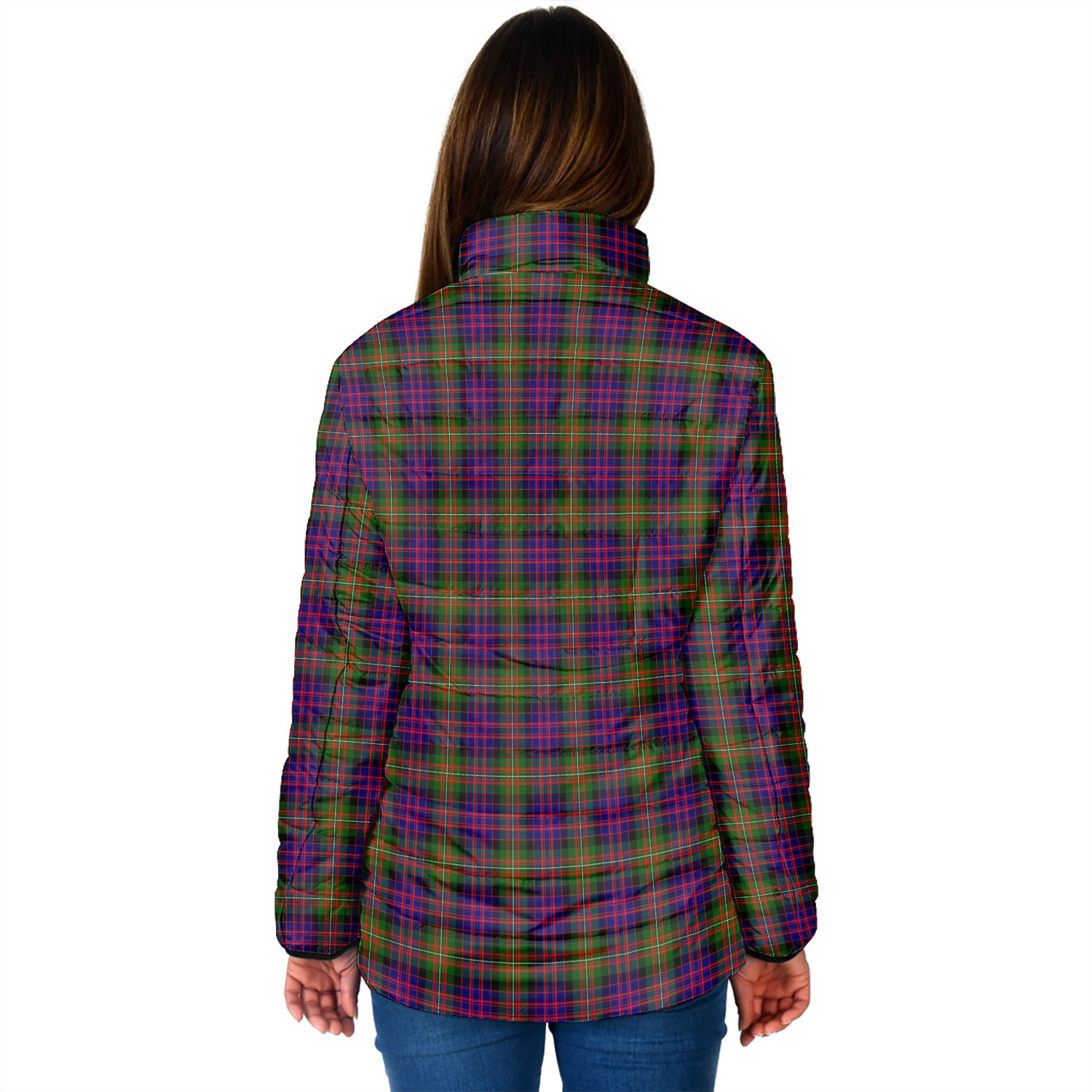 MacDonell of Glengarry Modern Tartan Padded Jacket with Family Crest - Tartan Vibes Clothing