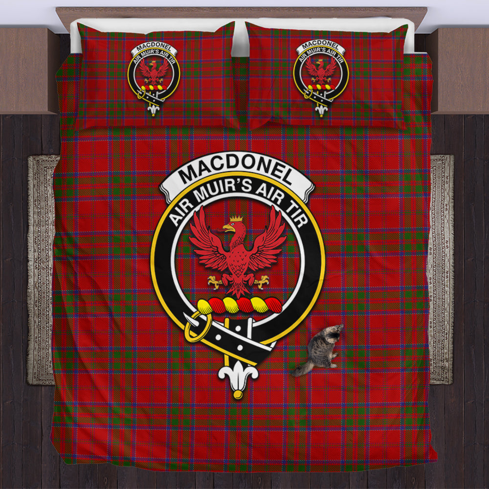 MacDonell of Keppoch Tartan Bedding Set with Family Crest US Bedding Set - Tartan Vibes Clothing