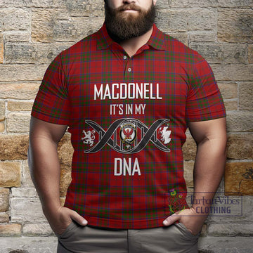 MacDonell of Keppoch Tartan Polo Shirt with Family Crest DNA In Me Style