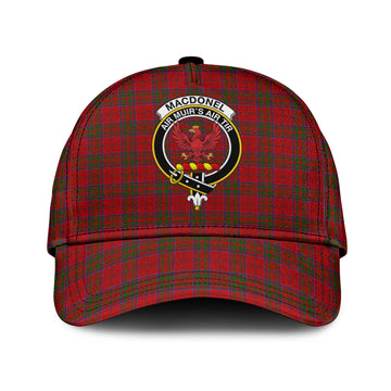 MacDonell of Keppoch Tartan Classic Cap with Family Crest