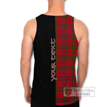 MacDonell of Keppoch Tartan Men's Tank Top with Family Crest and Half Of Me Style