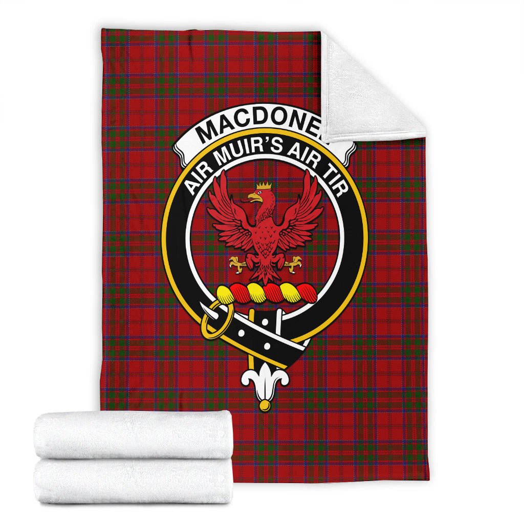 macdonell-of-keppoch-tartab-blanket-with-family-crest