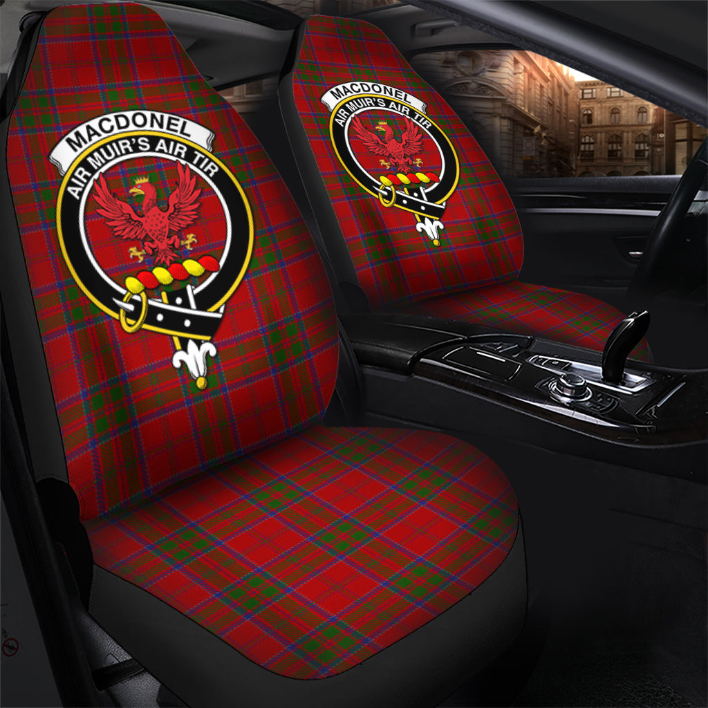 MacDonell of Keppoch Tartan Car Seat Cover with Family Crest - Tartanvibesclothing