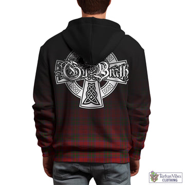 MacDonell of Keppoch Tartan Hoodie Featuring Alba Gu Brath Family Crest Celtic Inspired