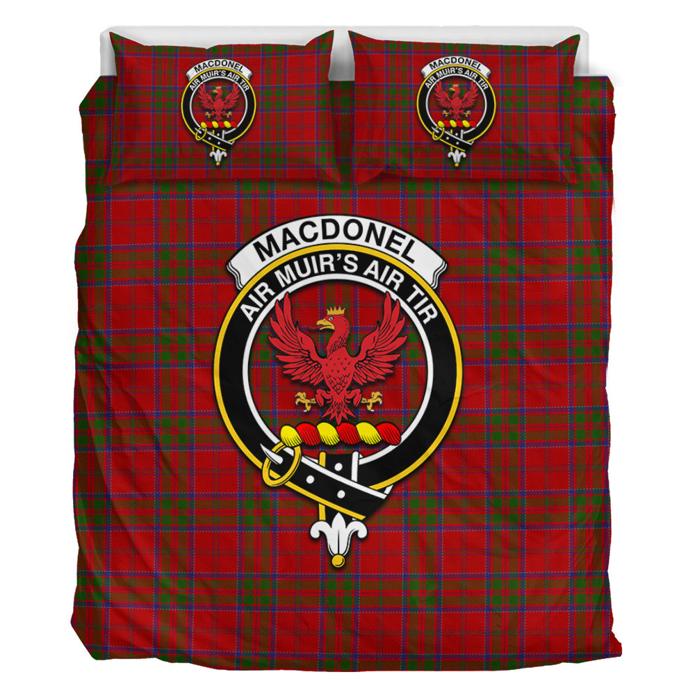 MacDonell of Keppoch Tartan Bedding Set with Family Crest - Tartan Vibes Clothing