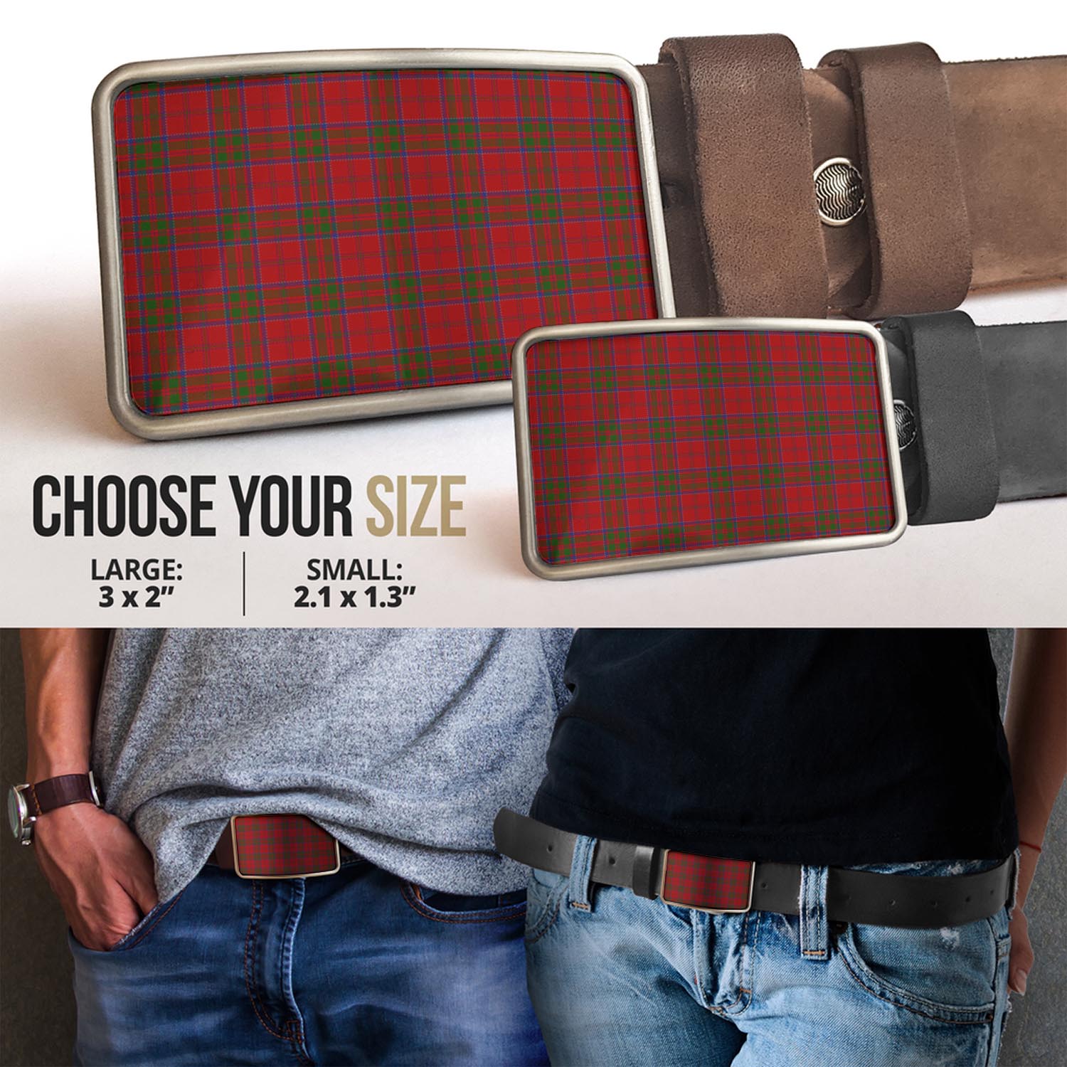 MacDonell of Keppoch Tartan Belt Buckles - Tartanvibesclothing