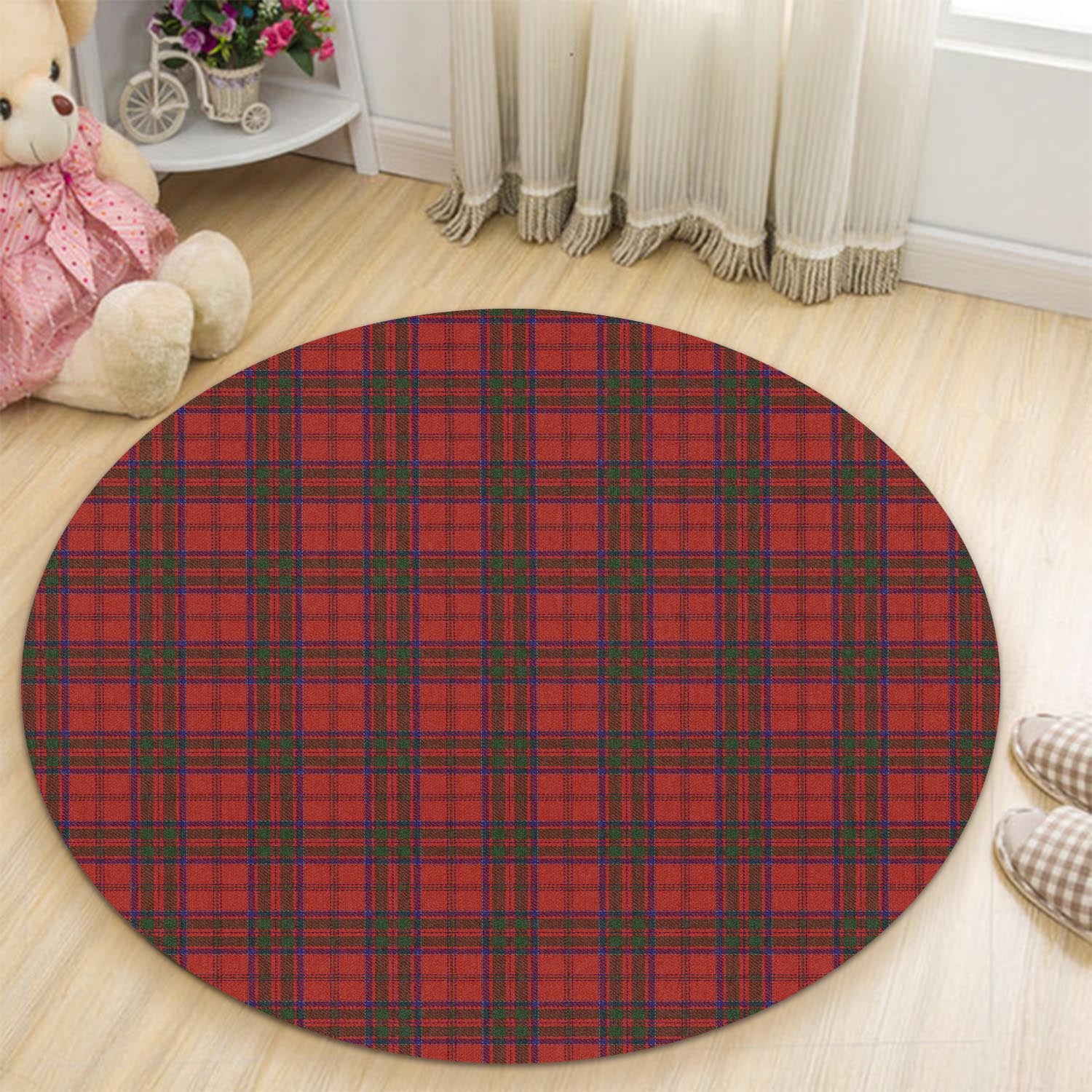 macdonell-of-keppoch-tartan-round-rug