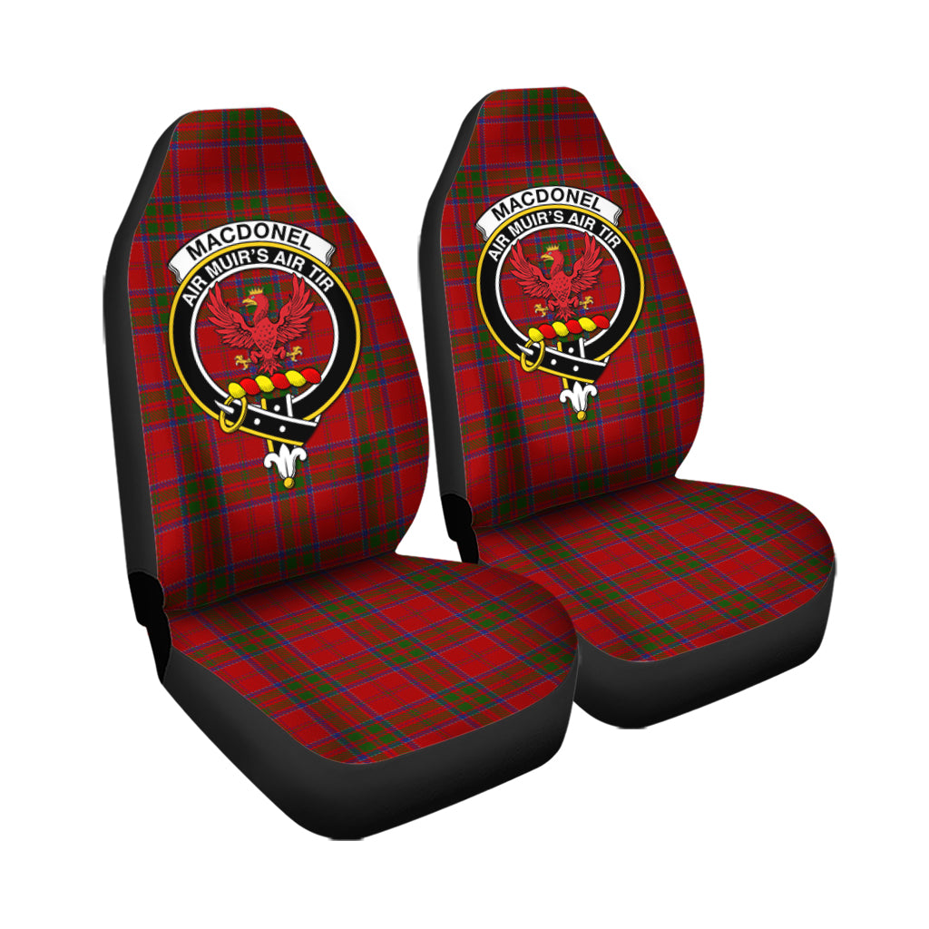 MacDonell of Keppoch Tartan Car Seat Cover with Family Crest - Tartanvibesclothing