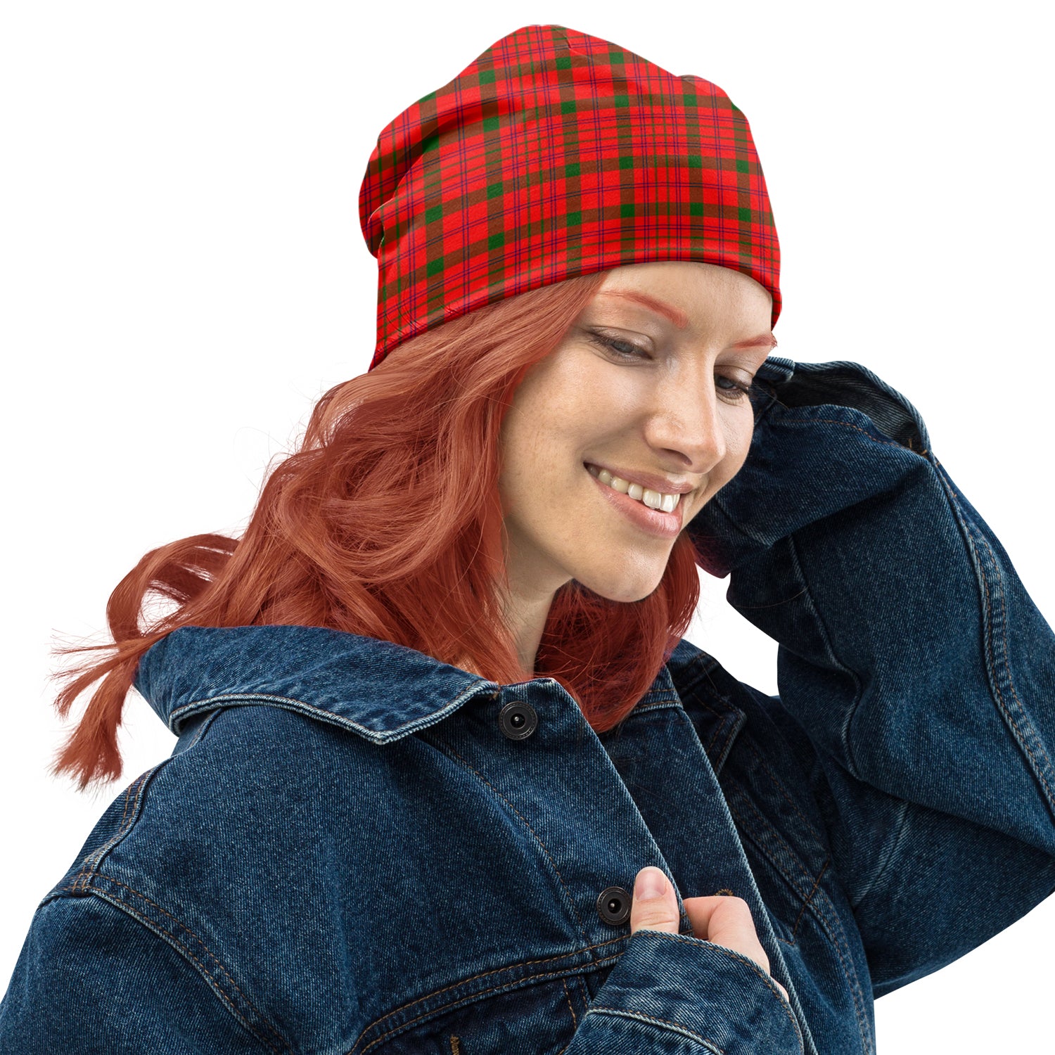 MacDonell of Keppoch Modern Tartan Beanies Hat One Size 10.5*10.2 inches - Tartan Vibes Clothing