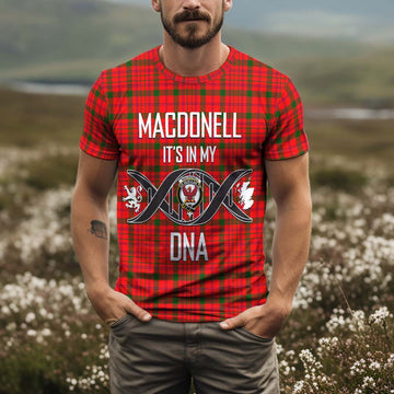 MacDonell of Keppoch Modern Tartan T-Shirt with Family Crest DNA In Me Style