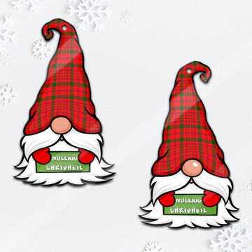 MacDonell of Keppoch Modern Gnome Christmas Ornament with His Tartan Christmas Hat