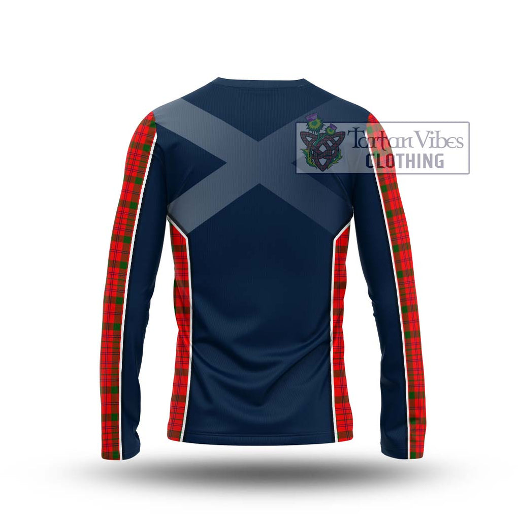 MacDonell of Keppoch Modern Tartan Long Sleeve T-Shirt with Family Crest and Lion Rampant Vibes Sport Style - Tartan Vibes Clothing