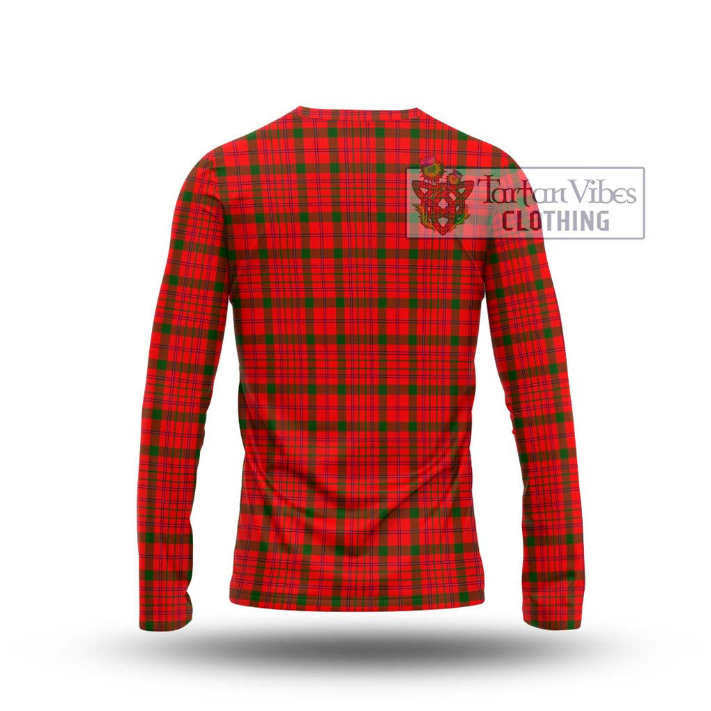 MacDonell of Keppoch Modern Tartan Long Sleeve T-Shirt with Family Crest DNA In Me Style - Tartanvibesclothing Shop