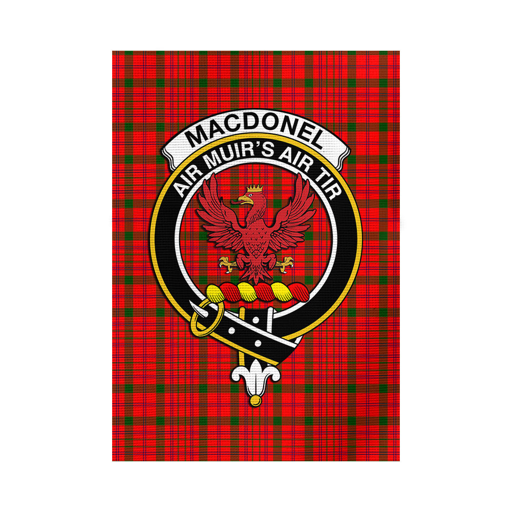 MacDonell of Keppoch Modern Tartan Flag with Family Crest - Tartan Vibes Clothing