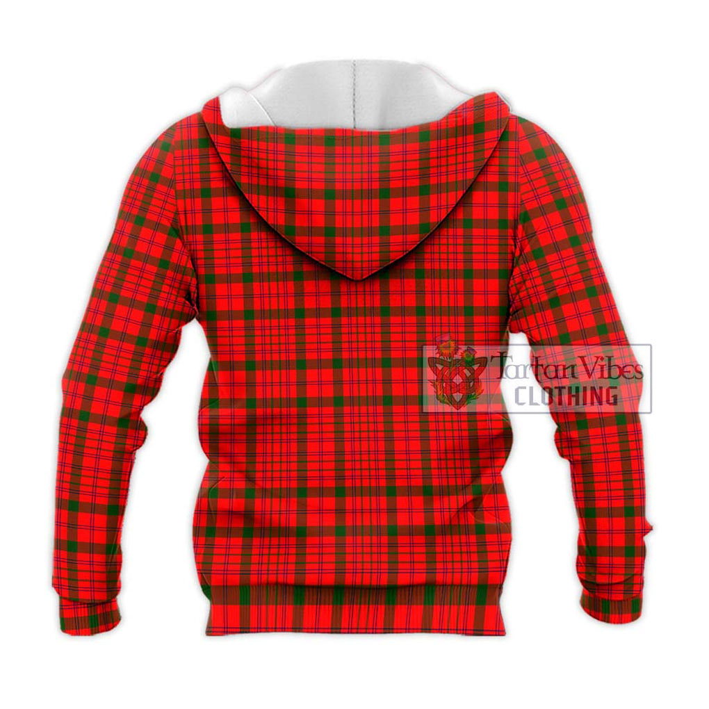 MacDonell of Keppoch Modern Tartan Knitted Hoodie with Family Crest DNA In Me Style - Tartanvibesclothing Shop