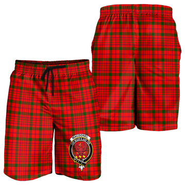 MacDonell of Keppoch Modern Tartan Mens Shorts with Family Crest