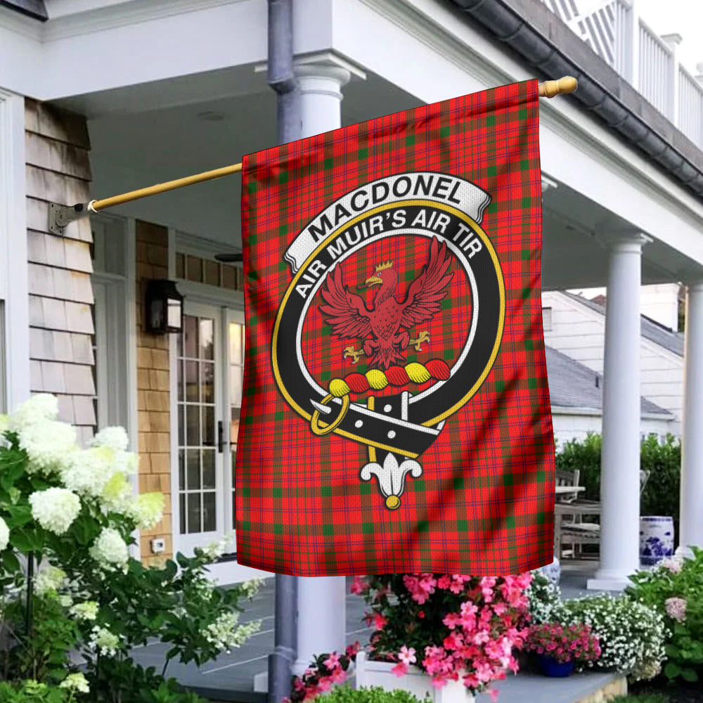 MacDonell of Keppoch Modern Tartan Flag with Family Crest - Tartan Vibes Clothing