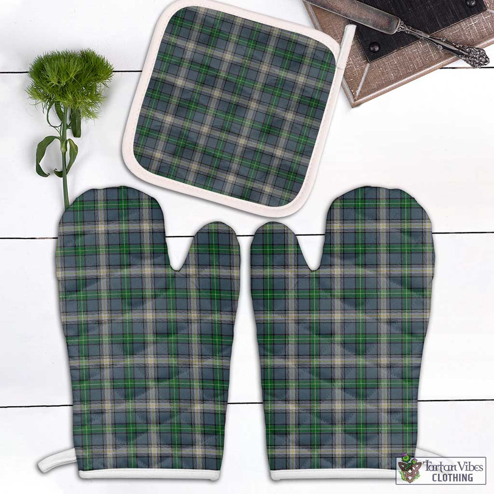 MacDouall Tartan Combo Oven Mitt & Pot-Holder White - Tartan Vibes Clothing