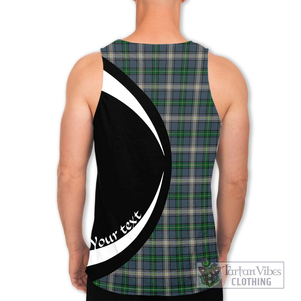 MacDouall Tartan Men's Tank Top with Family Crest Circle Style - Tartan Vibes Clothing