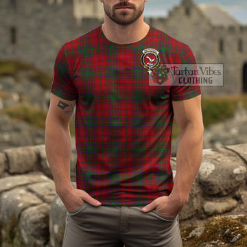 MacDougall (McDougall) Tartan Cotton T-Shirt with Family Crest