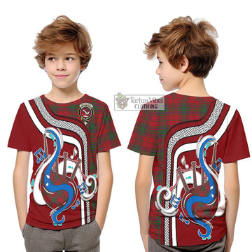 MacDougall (McDougall) Tartan Kid T-Shirt with Epic Bagpipe Style