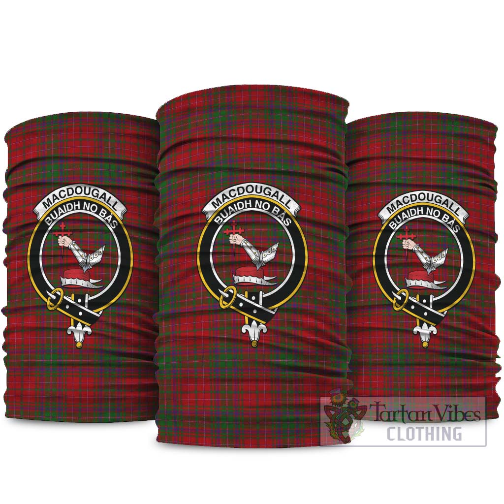 MacDougall Tartan Neck Gaiters, Tartan Bandanas, Tartan Head Band with Family Crest