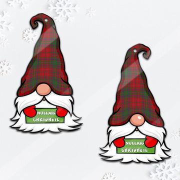 MacDougall (McDougall) Gnome Christmas Ornament with His Tartan Christmas Hat